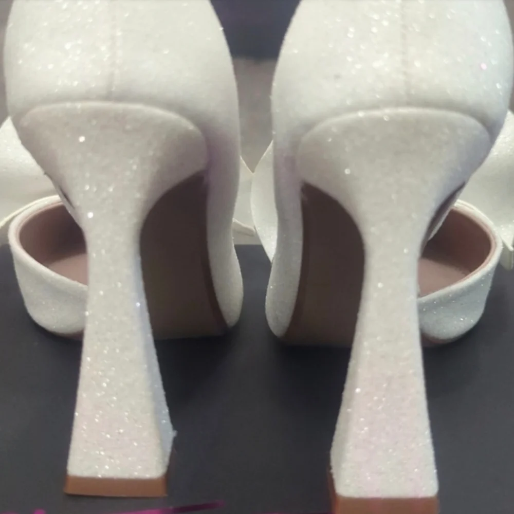 Betsey Johnson Nobble Sparkle Glitter Pumps Womens Size 7